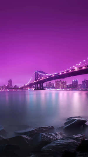 Retro City Bridge Colorful 4k Phone Wallpaper