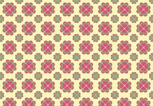 Retro Clover Pattern Wallpaper