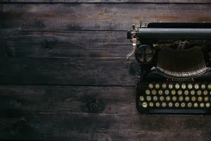 Retro Corona Typewriter Wallpaper