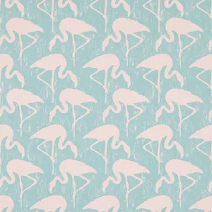 Retro Flamingo Pattern Wallpaper