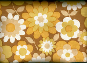 Retro Floral Pattern70s Style Wallpaper