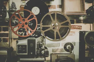 Retro Movie Camera Wallpaper