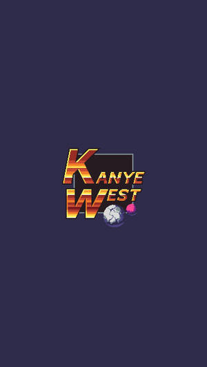 Retro Name Kanye West Android Wallpaper