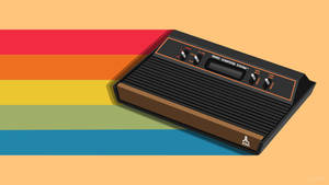 Retro Rainbow Console Wallpaper