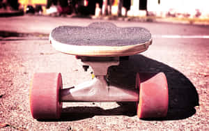 Retro Skateboard Close Up Front Wallpaper