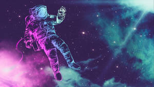 Retro Space Cadet Wallpaper