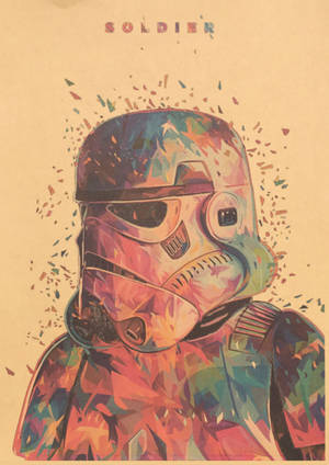 Retro Stormtrooper Art Wallpaper