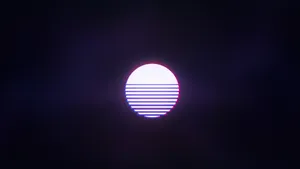 Retro Synthwave Sunrise Wallpaper