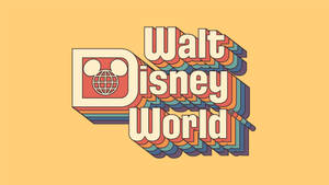 Retro Walt Disney World Art Wallpaper