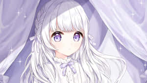 Revel In The Beauty Of A Radiant White Night. Wallpaper
