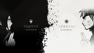 Revel In The Power Of Naruto With This White Design! Wallpaper