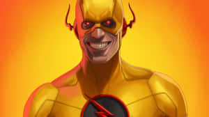 Reverse Flash Smiling Illustration Wallpaper