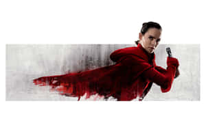 “rey Gazing Off Into The Stars On A Path To Greatness” Wallpaper