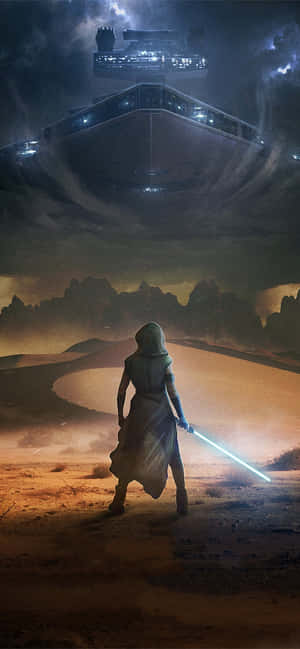 Rey Star Wars – A Force To Be Reckoned With Wallpaper