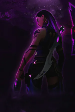 Reyna On Valorant Iphone With Hivemind Sword Wallpaper