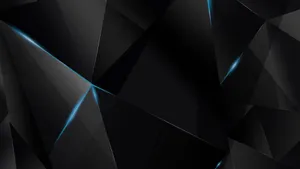 Rgb Polygon Pattern Black Wallpaper