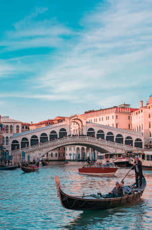 Rialto Bridge World Travel Destination Wallpaper