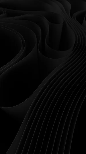 Ribbon Minimalist Black Phone Wallpaper