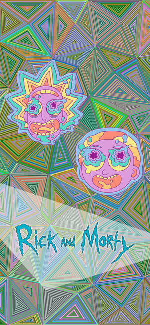 Rick And Morty Abstract Art Iphone Wallpaper