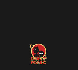 Rick And Morty Don't Panic Wallpaper