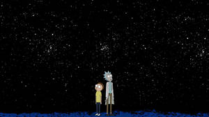 Rick And Morty Phone Starry Night Wallpaper