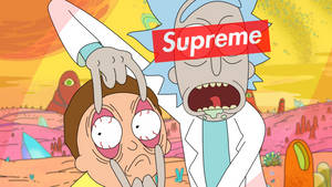 Rick And Morty Stoner Supreme Wallpaper