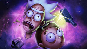 Rick Sanchez In Outer Space Wallpaper