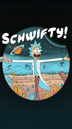 Rick Sanchez Saying Schwifty Wallpaper