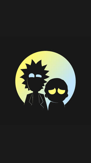 Rick Sanchez With Glowing Eyes Wallpaper