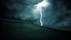 Rider In Thunderstorm Wallpaper