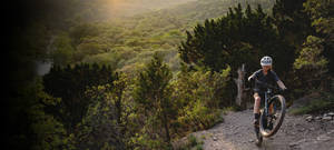 Riding Specialized Bike On Mountain Trail Wallpaper