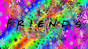 Riends Logo Colorful Flower Wallpaper