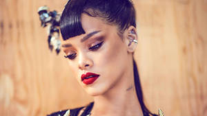 Rihanna Hd Looking Down Wallpaper