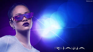 Rihanna Hd Purple Sunglasses Wallpaper