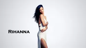 Rihanna In White Dress Wallpaper