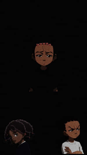 Riley Freeman Expressions Dark Background Wallpaper