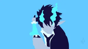 Rin Vector Art Blue Exorcist Wallpaper
