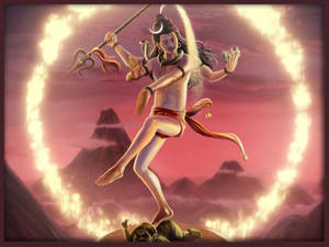 Ring Of Fire Mahadev Rudra Avatar Wallpaper