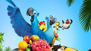 Rio 2 Characters With Food Wallpaper