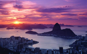 Rio De Janeiro Brazil Sunset Wallpaper