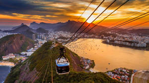 Rio De Janeiro Sugarloaf Cable Car Wallpaper