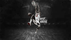 Rise Above Black Basketball Wallpaper