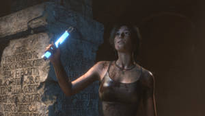 Rise Of The Tomb Raider Glow Stick Wallpaper