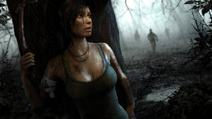 Rise Of The Tomb Raider - Lara Croft In Stealth Mode Wallpaper