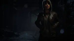 Rise Of The Tomb Raider Lara In Hoodie Wallpaper