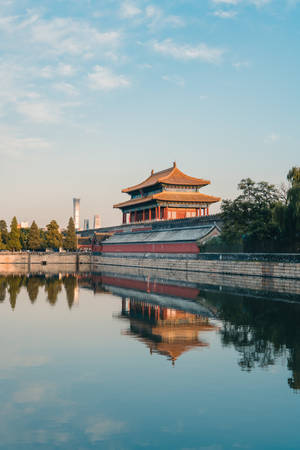 River Inside Forbidden City China Wallpaper