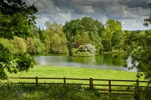 River Park New England Summer Wallpaper