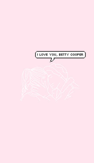 Riverdale Betty And Jughead Line Art Wallpaper