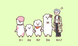Rj Bt21 Family Wallpaper