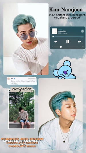 Rm From Bts Showing His Adorable Side. Wallpaper